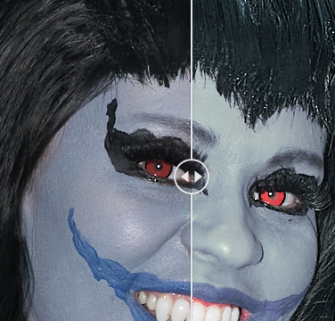The before and after.